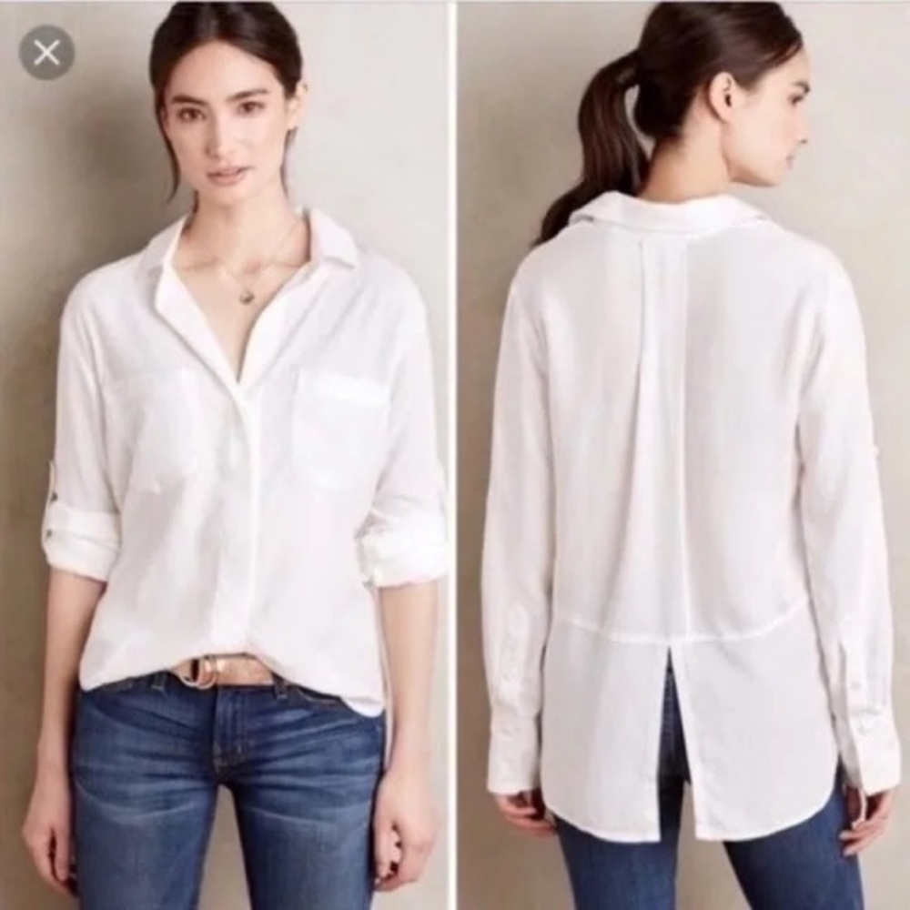 Classic white button down